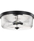 Grayson 3-Light Close-to-Ceiling Matte Black