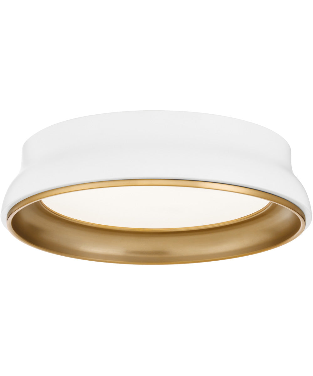 Legend Ceiling Flush Mount Studio White|Brushed Brass