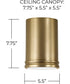 Griffin 1-Light Flush Aged Brass
