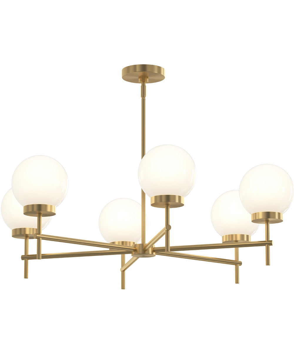 Rigsby 6-Light Medium Chandelier Brushed Gold