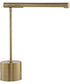 Modern Desk Lamp in Antique Brass with Horizontal Arm