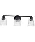 Grayson 3-Light Vanity & Wall Matte Black