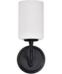 Liam 1-Light Vanity & Wall Matte Black