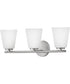 Bri 3-Light Medium Three Light Vanity in Brushed Nickel