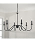 Weston 6-Light Chandelier Matte Black