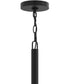 Mack 6-Light Chandelier with Layered Glass Shades Matte Black