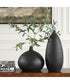 Bower Black Vases Set of 2