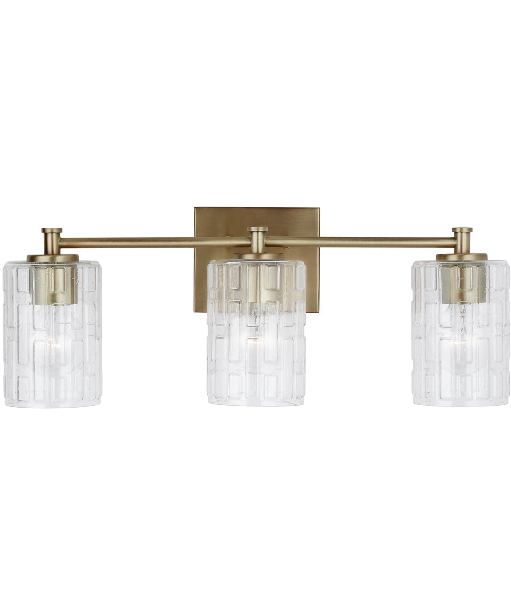 Emerson 3-Light Vanity Aged Brass