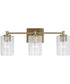 Emerson 3-Light Vanity Aged Brass