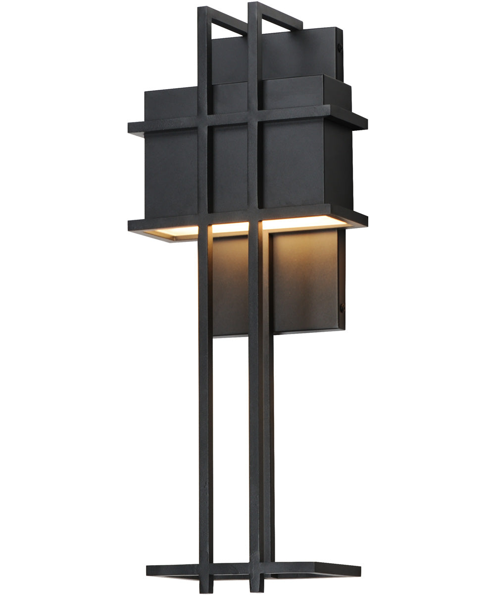 Prairie 21 inch LED Outdoor Wall Sconce Black