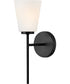 Bri 1-Light Medium Single Light Vanity in Black