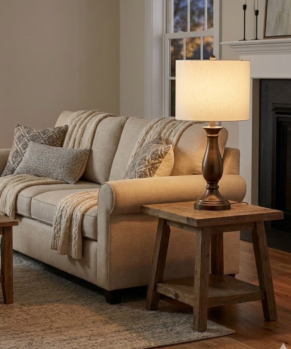 14x15x14 Global White/Rolled Edge Hardback Cylinder Drum Lampshade