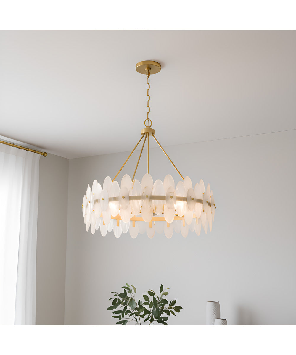 Abigail 6-light Pendant Brushed Gold