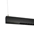 42"W Task 1-Light Island Linear Pendant Black