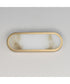 Plinth 15 inch LED Alabaster Wall Sconce Natural Aged Brass