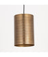 Shaka 1-Light Mini Pendant Weathered Brass