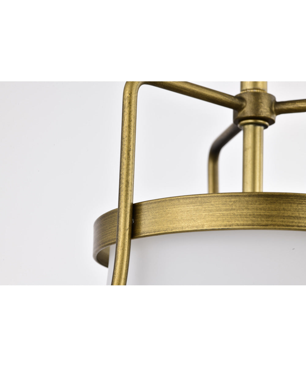 Valdora 1-Light Pendant Natural Brass