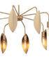 Eden  8 Light Chandelier  Old Satin Brass