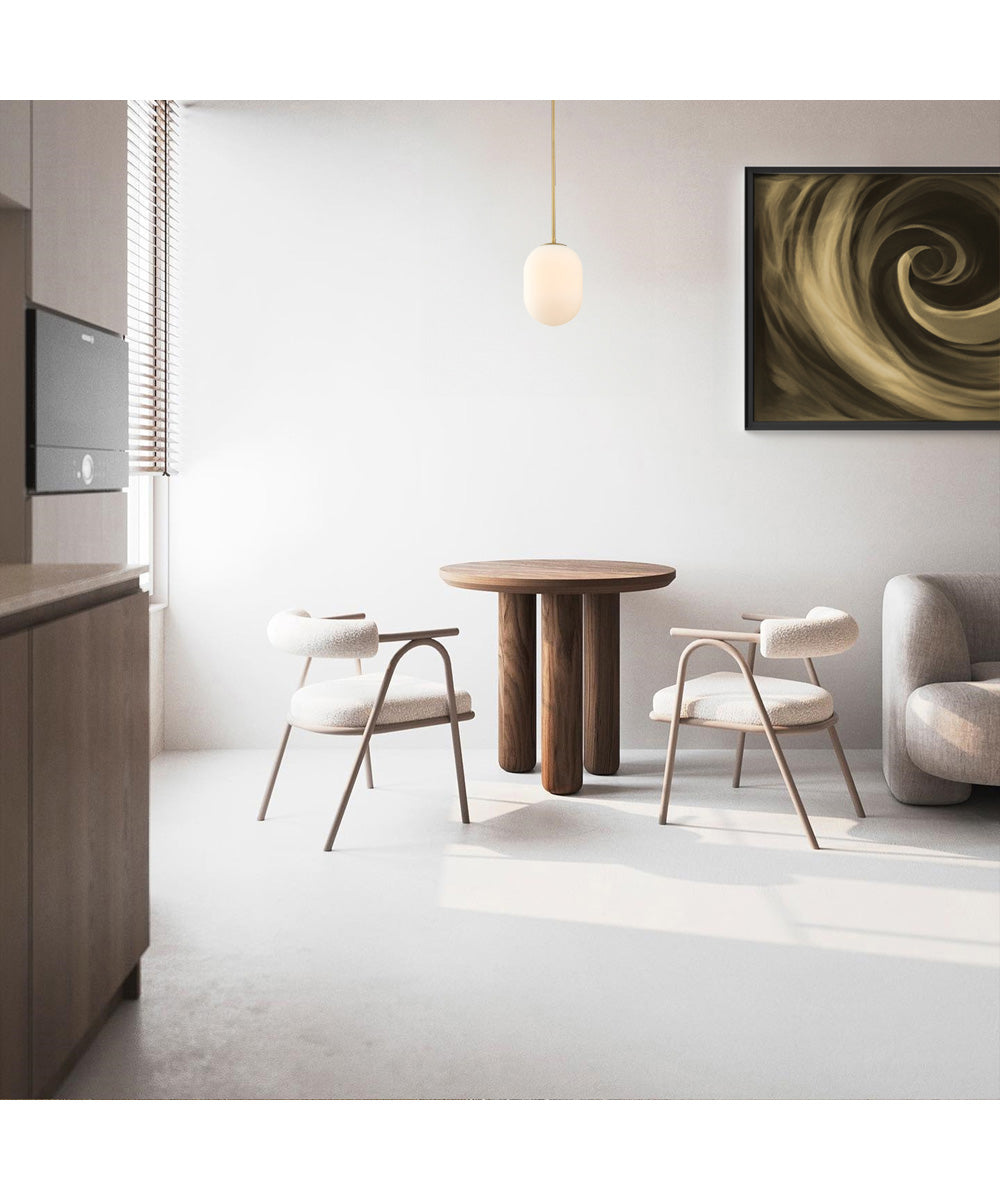 Noor 1 Light Pendant Brushed Gold