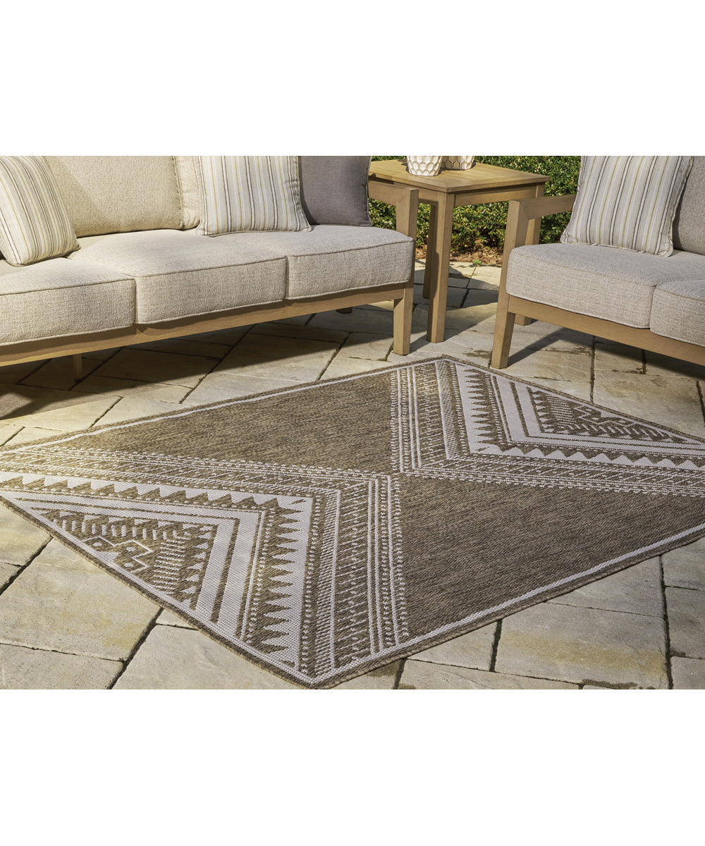 Dunsler Medium Rug Brown/Cream
