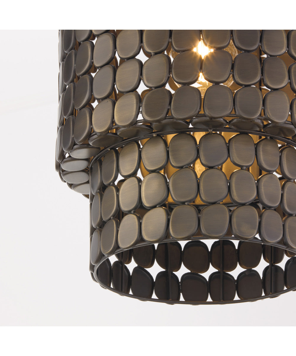 Eliana 1-Light Pendant Dark Brass