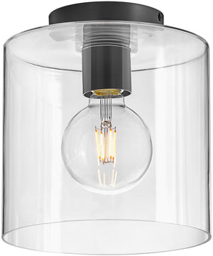 Pippa 1-Light Extra Small Flush Mount in Black