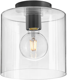 Pippa 1-Light Extra Small Flush Mount in Black