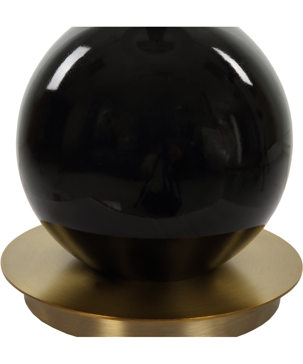 Brielle Polished Black Table Lamp