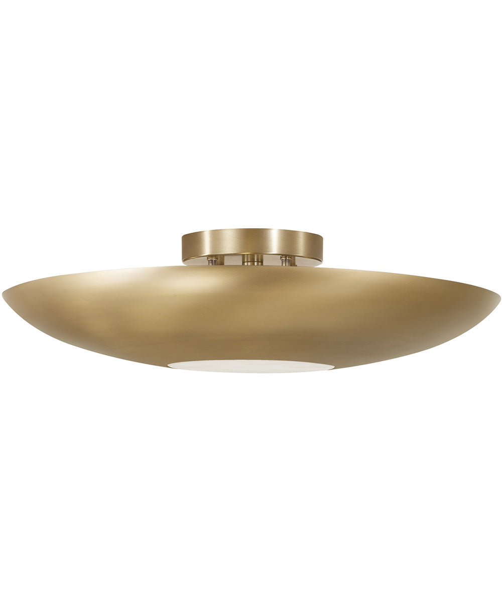 Gia 4-Light Semi-Flush Aged Brass