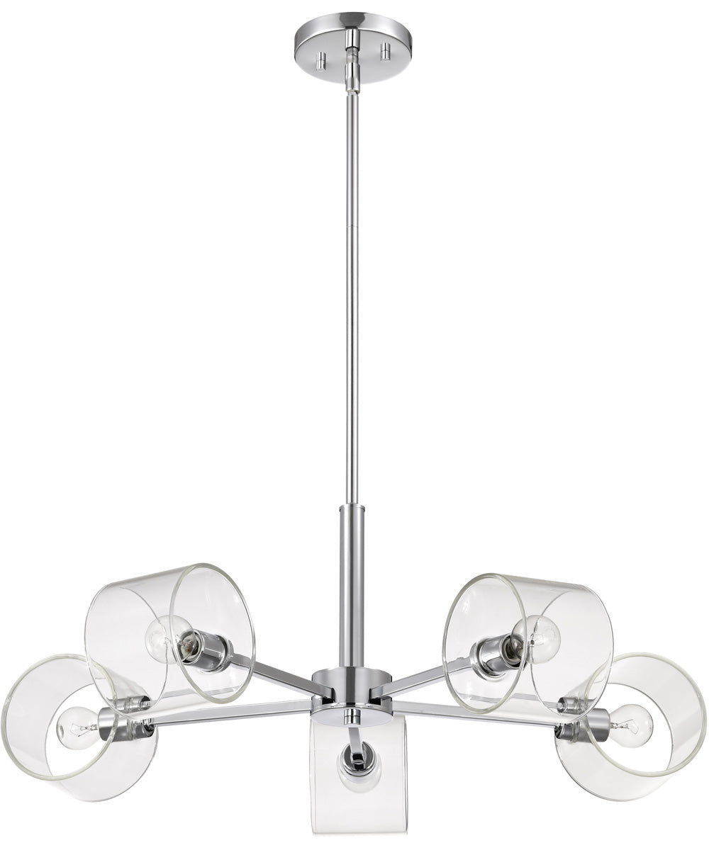 Marlowe 5-Light Chandelier Polished Nickel