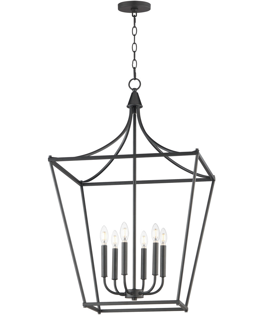 Clifton 6-Light Pendant Black