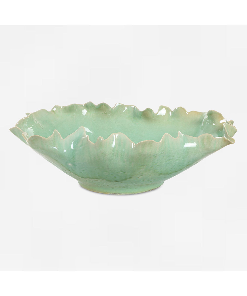 Lila Green Glass Bowl