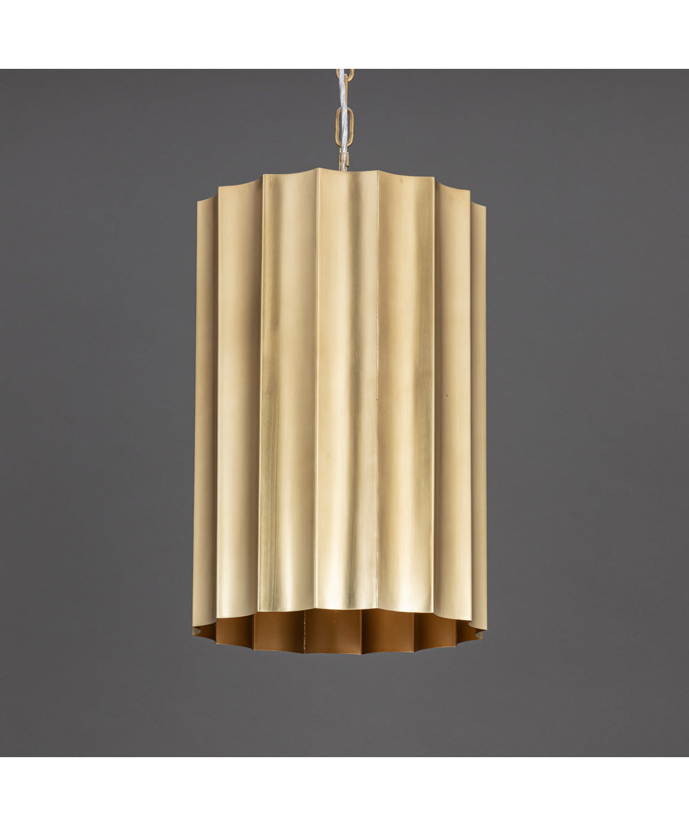 Allegra Small 1-Light Pendant Weathered Brass