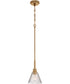 Pleated 1-Light Lighting Premium Bronze