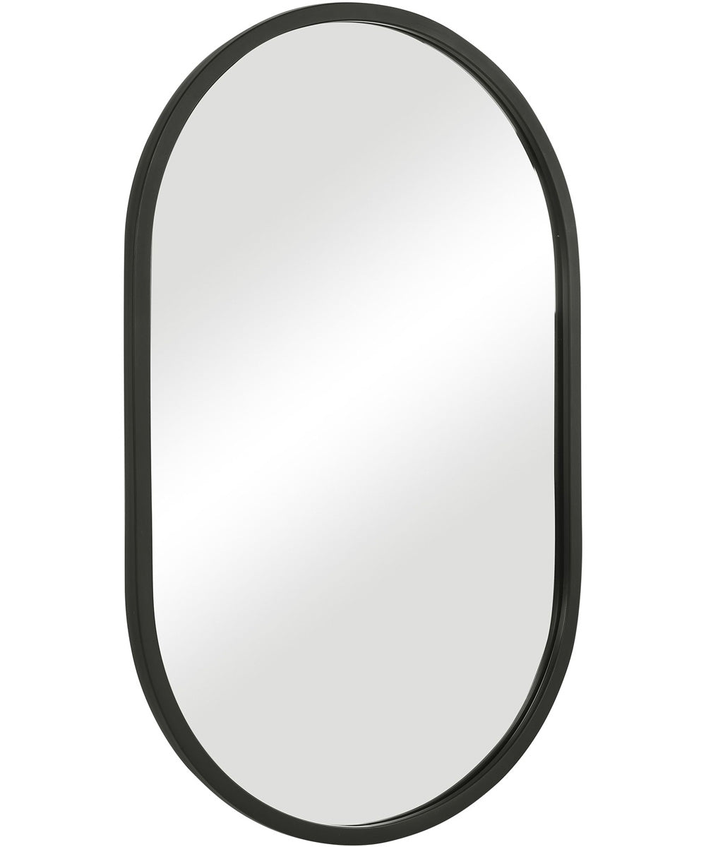 20x32" Wall Mirror in Matte Black