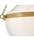 Collins 1-Light Medium Semi-Flush Mount in Heritage Brass