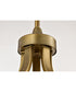 Solara 5-Light Chandelier Natural Brass
