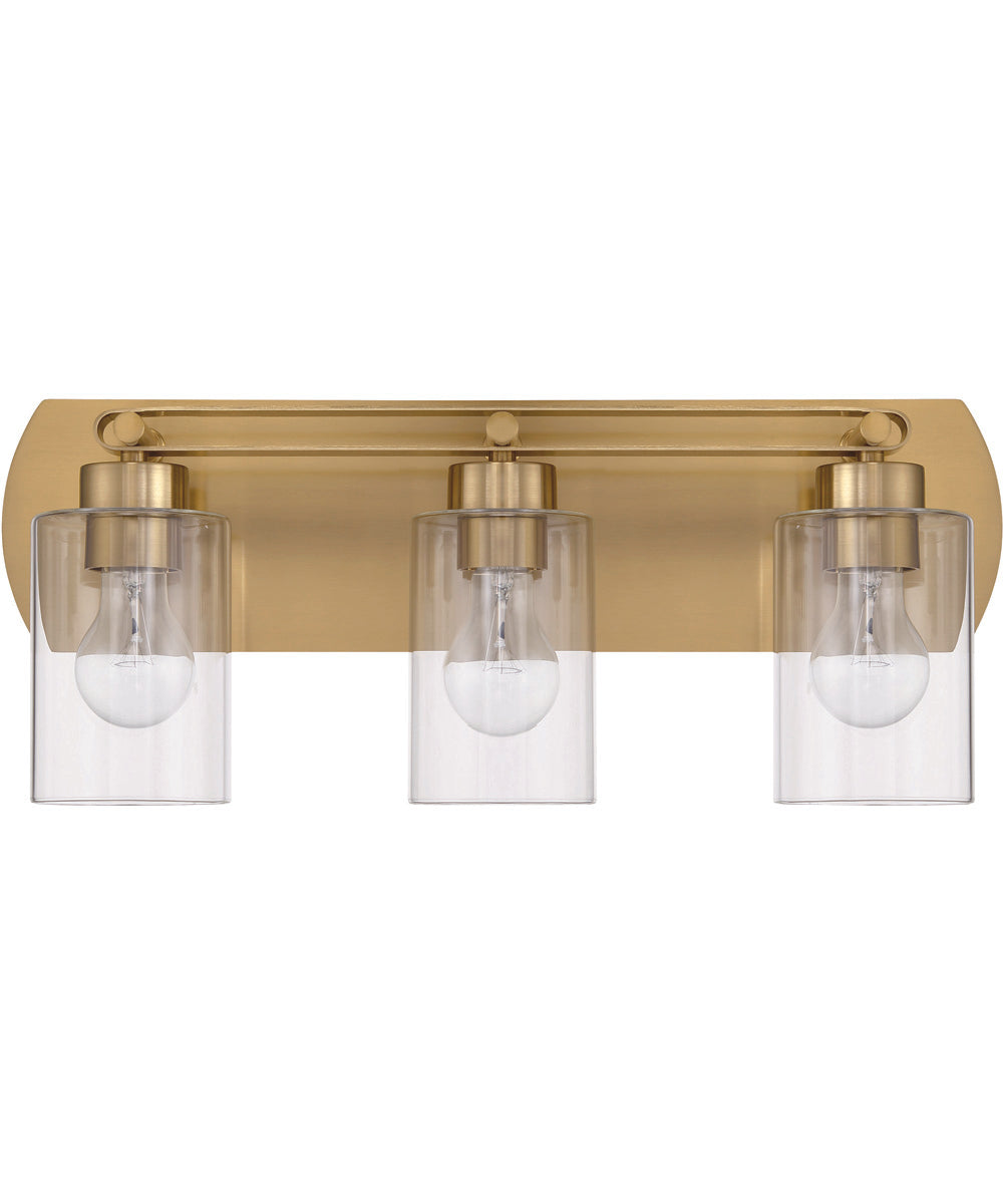 Hendrix 3-Light Lighting Satin Brass