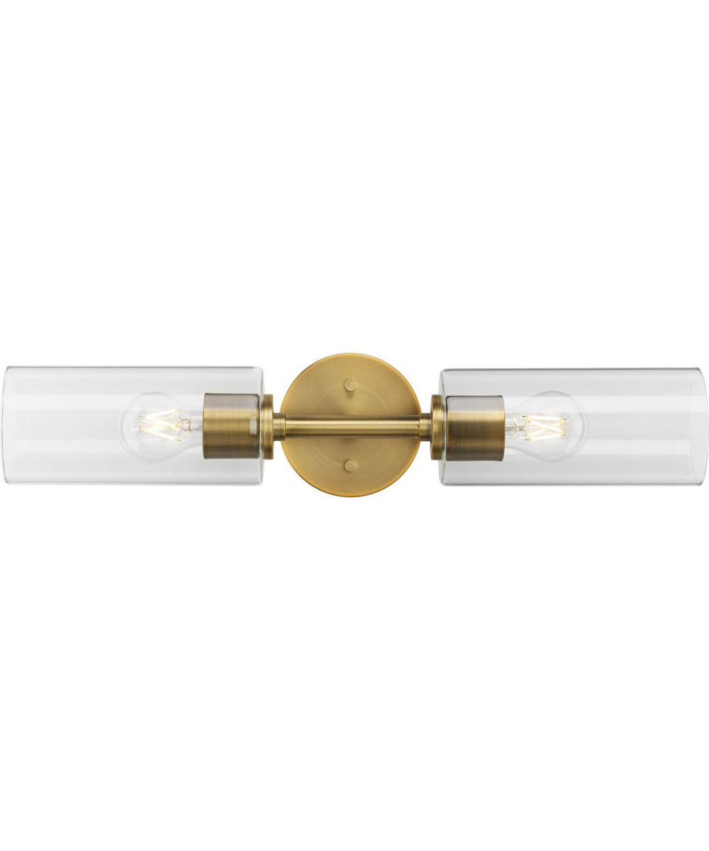 Cofield 2-Light Wall Bracket Vintage Brass