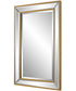 20x32" Wall Mirror Beveled with Gold Beading