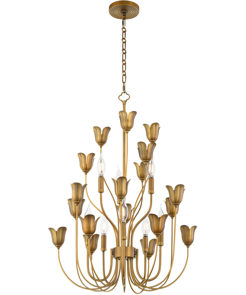 Lillet Chandelier Brushed Brass
