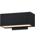 Blok 9 inch Outdoor Wall Sconce Black