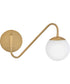 Dottie 1-Light Small Single Light Sconce in Lacquered Brass