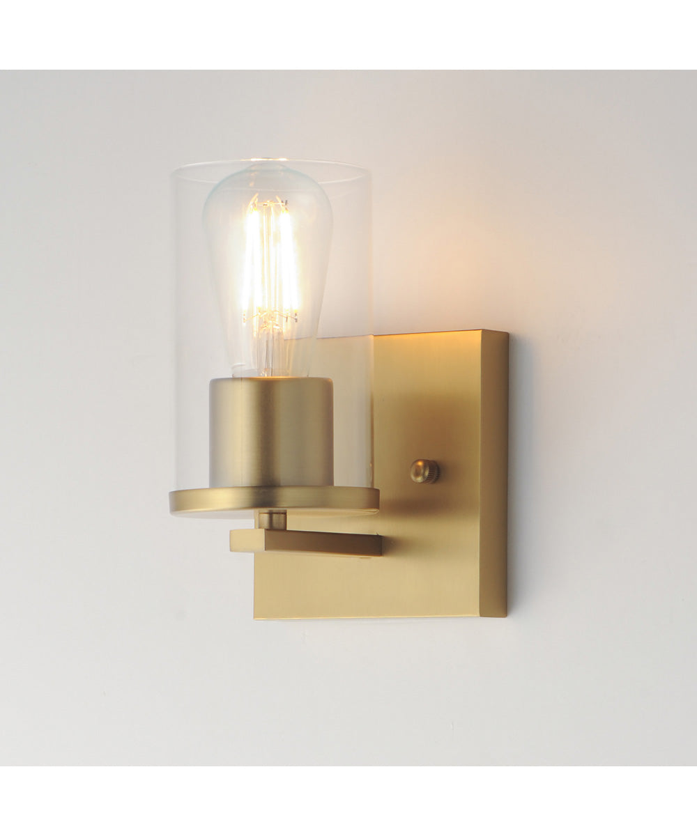 Lateral 1-Light Bath Vanity Satin Brass