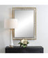 It's All Connected Rectangle Brass Mirror