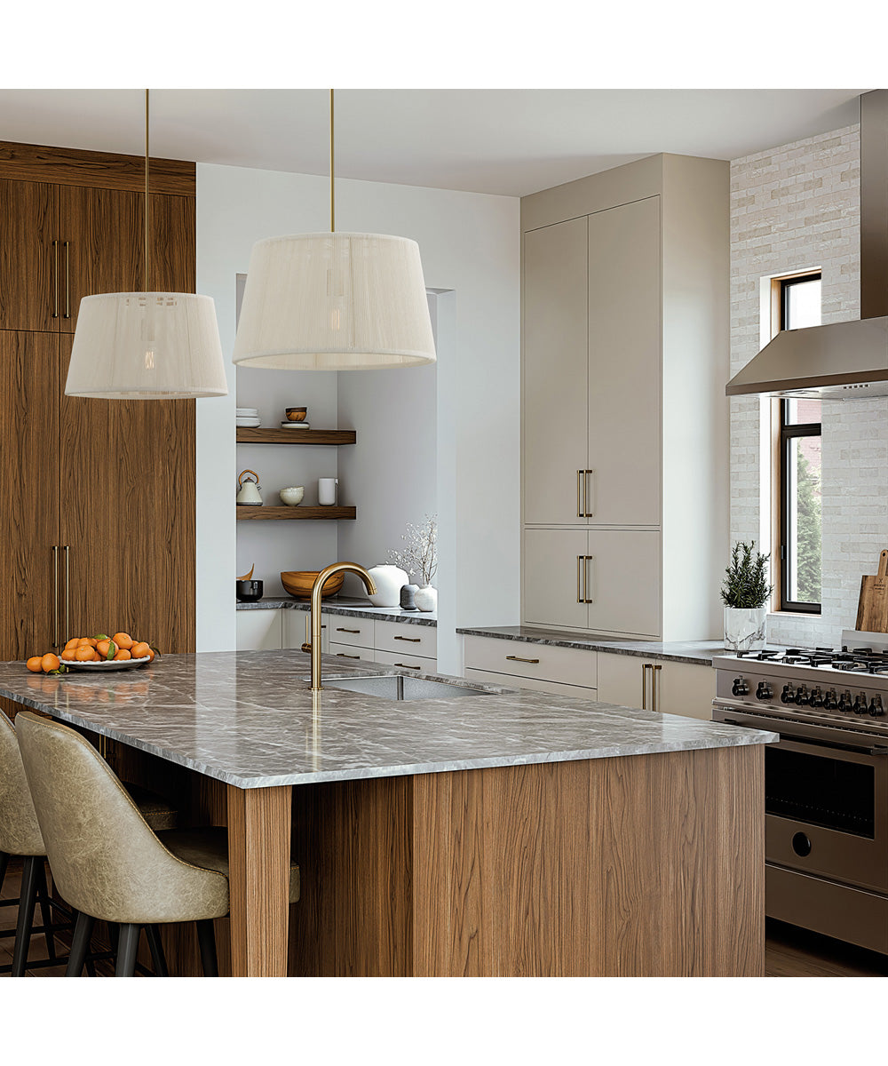 Tara 1-Light Pendant Matte Brass