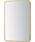 Elisse 24''X36'' Rectangle LED Mirror Gold