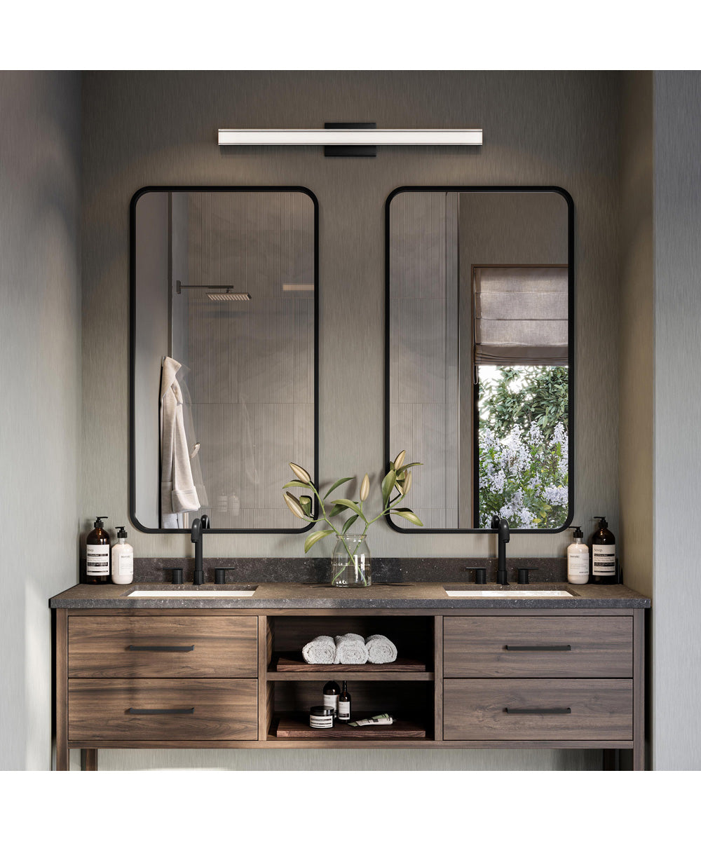Phase 6.3 36 in. 5CCT Integrated LED Linear Vanity Light Black