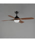 Bola 52 inch Indoor Fan w LED Light Kit Walnut / Black