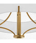 Imperial 4-light Pendant Brushed Brass